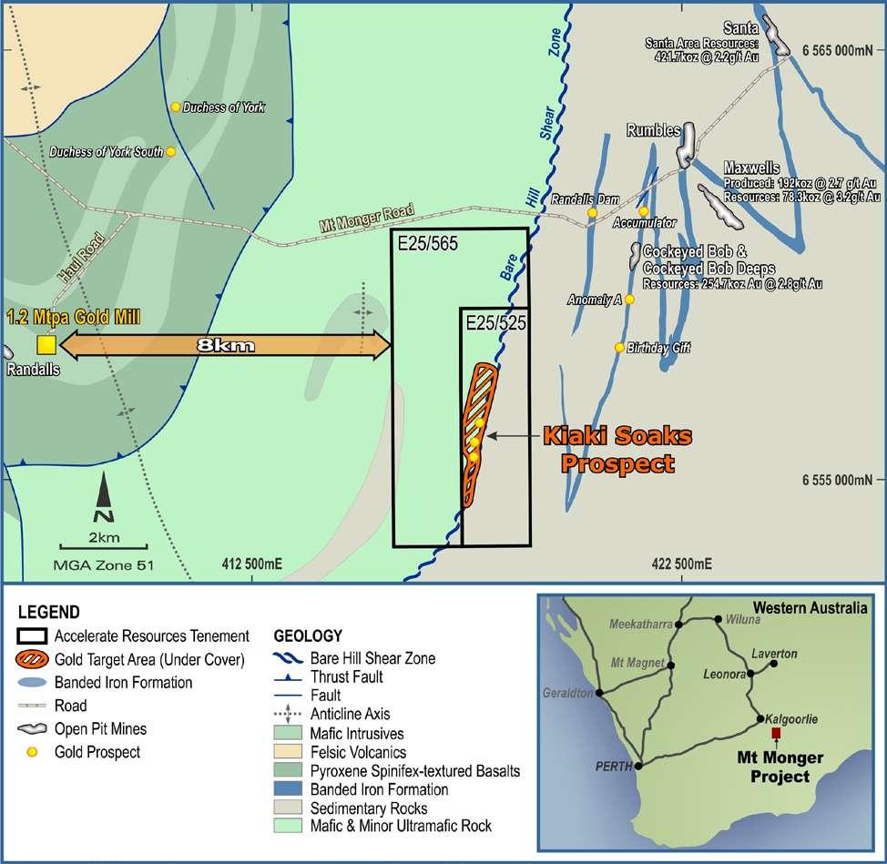ACCELERATE RESOURCES LIMITED Independent Technical Assessment Report Tasmanian And West Australian Mineral Assets Table 5: Tenement details for Mount Monger Project Licence Holder Status Grant Date