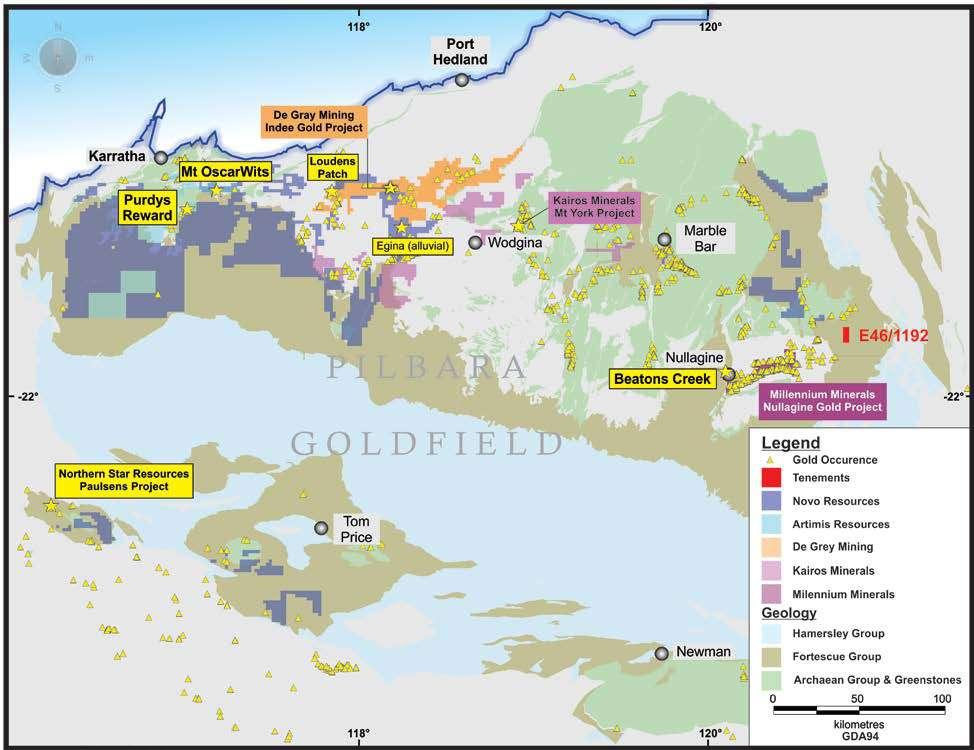 ACCELERATE RESOURCES LIMITED Independent Technical Assessment Report Tasmanian And West Australian Mineral Assets Figure 25: Pilbara Project Regional Location Source: Accelerate 6.