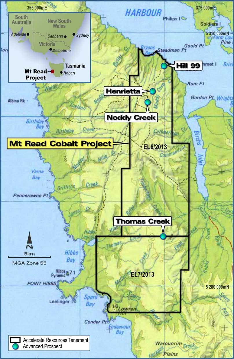 ACCELERATE RESOURCES LIMITED Independent Technical Assessment Report Tasmanian And West Australian Mineral Assets 2 Tasmanian Projects 2.