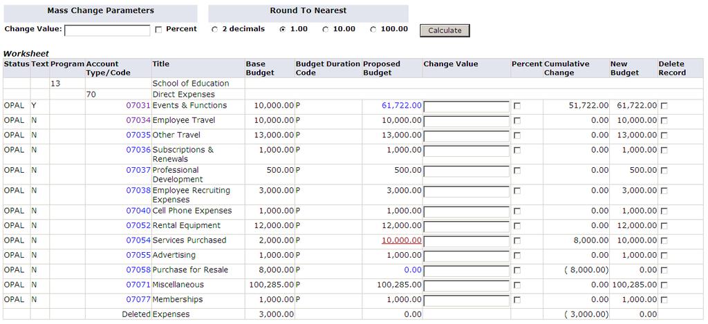 Budget Development History You can review budget development history.