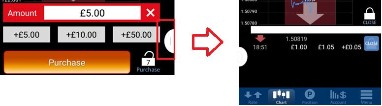 Tap purchase to purchase an option. 2. Tap a Key to Unlock 3.