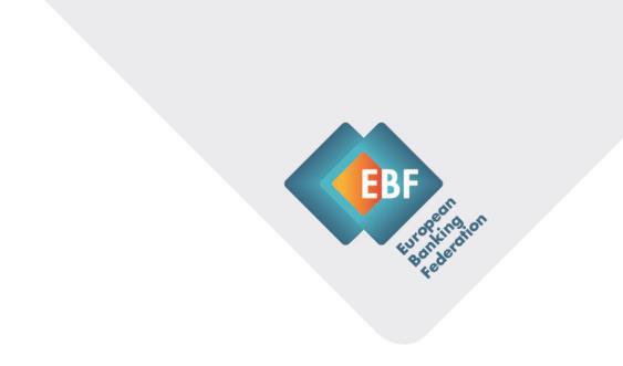EBF members represent banks that make available loans to the European economy in excess of 20 trillion and that securely handle more than 300 million payment transactions per day.