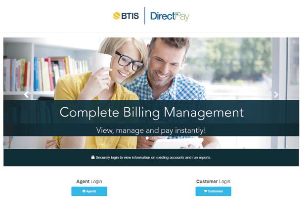 Login Page www.btisdirectpay.com The BTIS DirectPay Login Page allows you to enter your unique username and password that was provided to you upon set up in our DirectPay system.