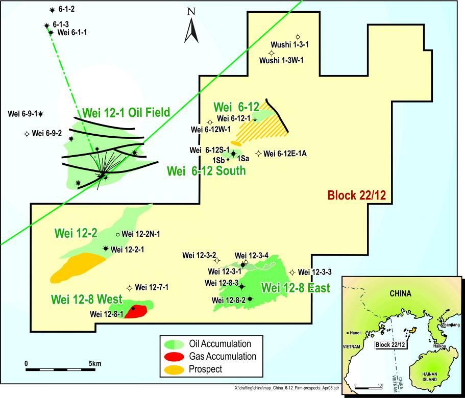BLOCK 22/12 (ROC 40%* & Operator) EXPLORATION POTENTIAL Appraisal of existing discoveries in Block Drilling of near field