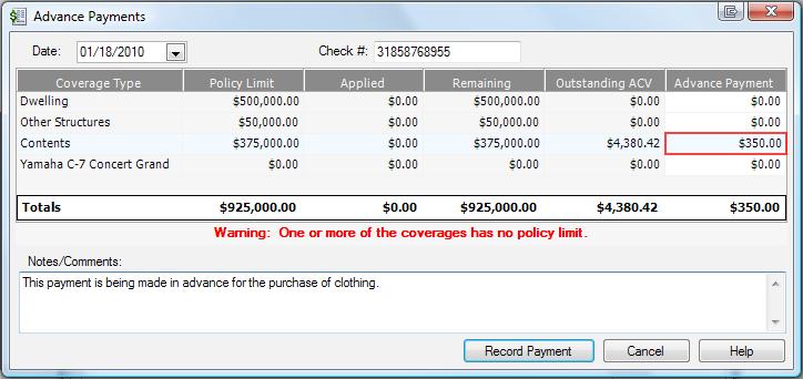 To make an advance payment before opening the Payment Tracker, click the Window menu and choose Advance Payments. 2.
