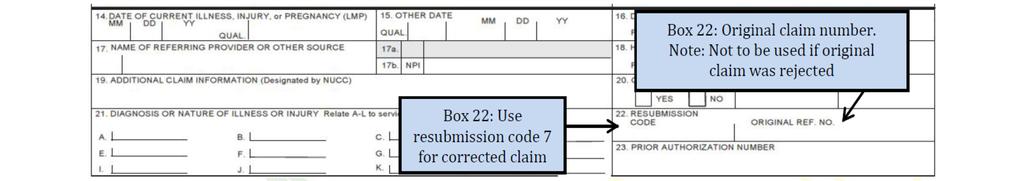 5. How are EDI corrected claims different from manual (non-edi) corrected claims?