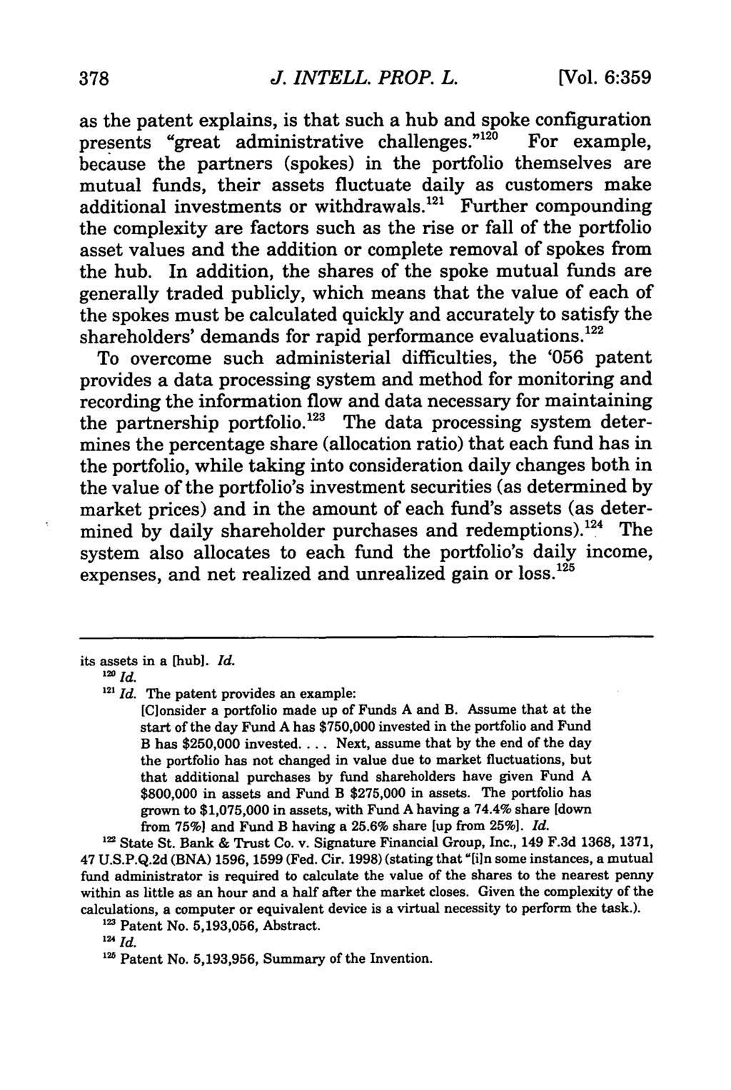 378 Journal of Intellectual Property Law, Vol. 6, Iss. 2 [1999], Art. 6 J. INTELL. PROP. L. [Vol.