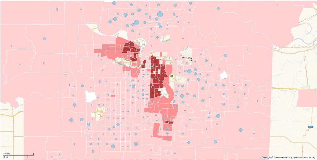 Looking at Redlining Visually: First Federal Minority Percentage 80-100%