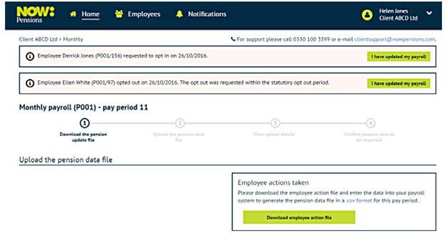 Next pay period, employee actions and null submission Before you start processing the payroll for the next pay period, you should log into Gateway and check if there have been any employee actions: