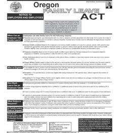 OFLA House Bill 2950, effective January 2014 Amends Oregon Family Leave Act (OFLA) ORS 659A.159.