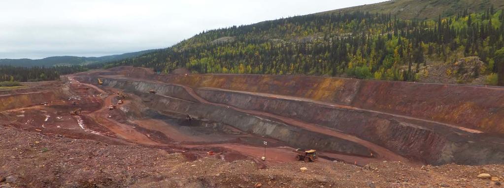 James Mine Excellent 2012 operating results:» 5 million tonnes mined (ore + waste): Over 1.8 mt ore mined @ 61.3% + over 3.