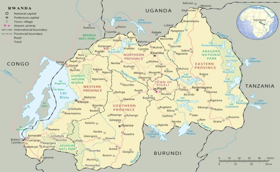 Rwanda Country Profile Area Population Official Languages Capital Currency Credit Rating National Facts Macro Economic Indicators 26,338 sq km 12.