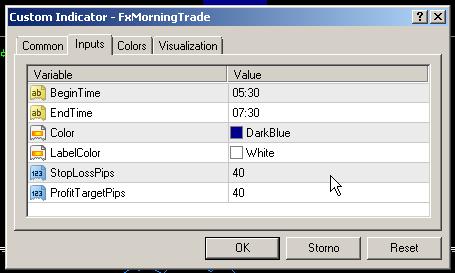 It will open the indicator settings dialog.