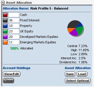 Part 4 Adding Asset Allocations to the Tool Once market assumptions are defined, asset allocations can be built and saved into the software where they can be applied to individual investments or used
