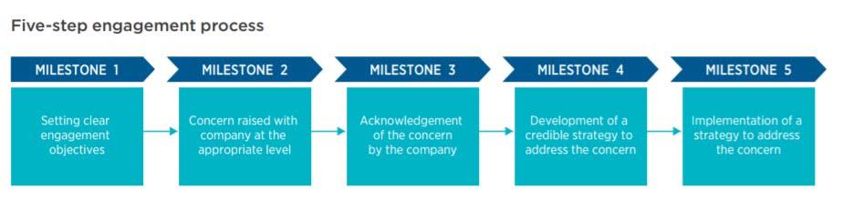 For extensive engagements, we use a five-step milestone approach to guide the process and assess its success.