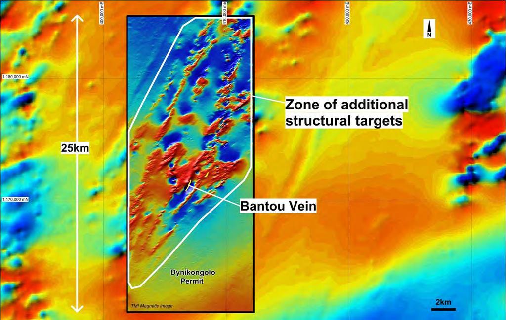 Bantou Regional Gold Targets ( High resolution geophysics flown in 2011 has