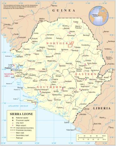FERENSOLA PROJECT LICENCE EL54/2011 Renewable four year 153 sq km Exploration Licence, highly prospective for both iron ore and gold Located in the Northern Province of Sierra Leone, 55km south of