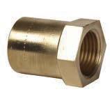 TP2LC: Reduced Female Connector Copper x Female Thread (Parallel) TP02W151/2 15 x 1/2 10 11.