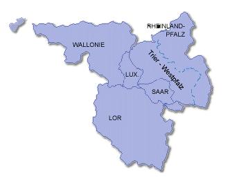 Greater Region: one of the most dynamic regions of the EU Grand Duchy of Luxembourg, Wallonia, Lorraine, Rhineland- Palatinate, Saarland Area: 65,400 km² Population: