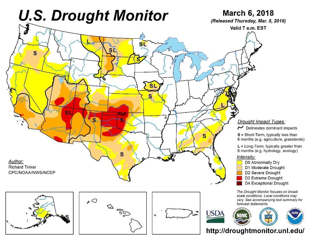Highlight 4: Weather La Nina dryness in Southwest and
