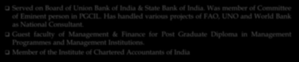 xation, Banking & Management. Professor T.T. Ram Mohan Independent Director Professor of Finance & Accounting in IIM, Ahmedabad. Mr.