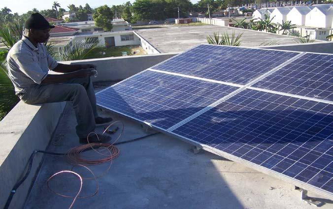 Alternative Energy Sector Government will invite the private sector to supply, erect, operate and maintain solar electricity systems on the roofs of twelve (12) government-owned buildings, hurricane
