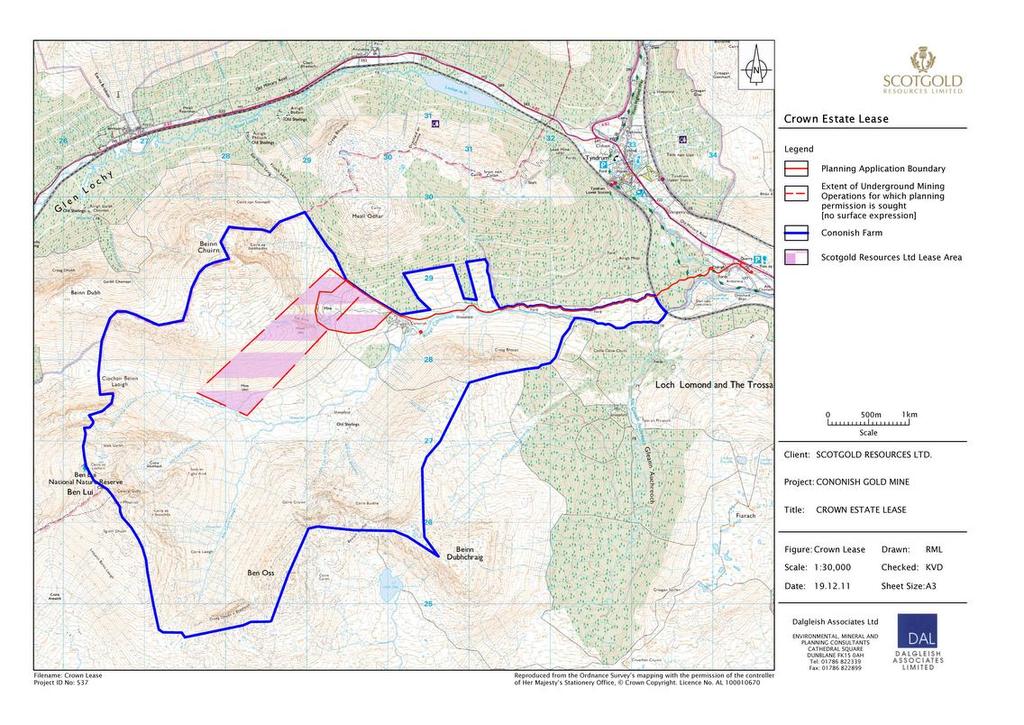 Cononish Gold and Silver Project Scotgold Resources Limited 414005_04 3 Tenement status Scotgold has access to the Cononish Gold and Silver Project under the terms of a lease from the Crown Estate