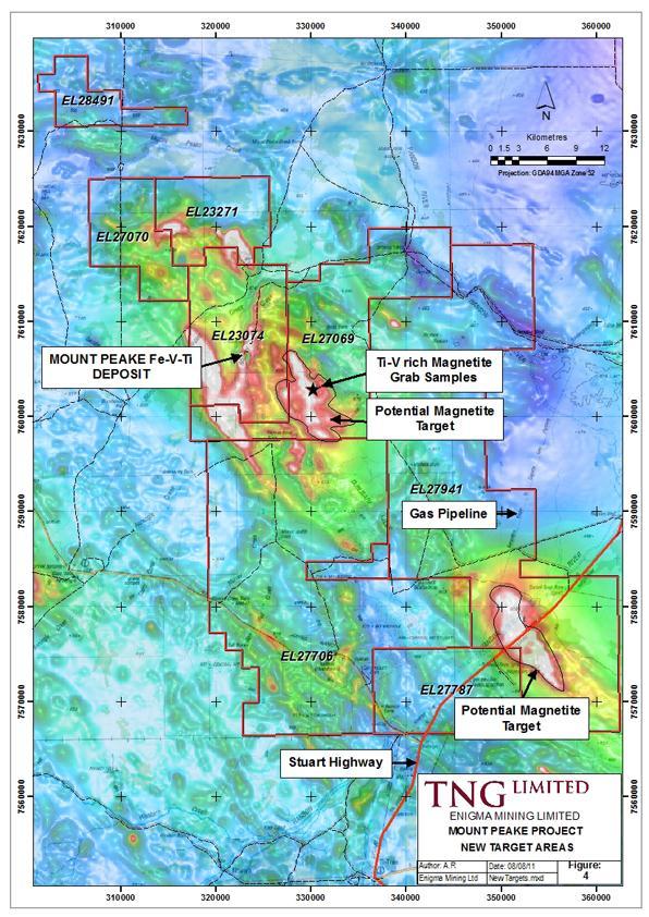 Exploration Targets Mount Peake Licences Exploration licence > 2000Km 2 New targets give potential for 500-700Mt 1 1 The potential quantity and grade is conceptual in nature, in