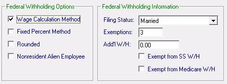 (Employee: Pete Tin) Click on the Payroll Options tab.