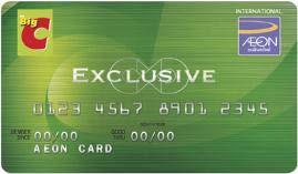 for payments with Big C credit card Rewards and benefits at AEON s exclusive participating merchants