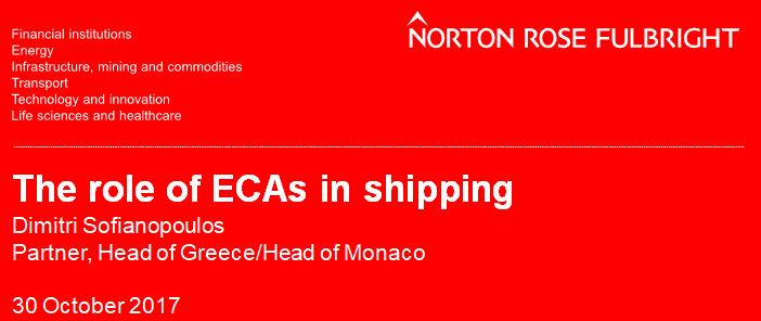Export Credit Agencies (ECAs) in Ship-Finance ECAs assisting Maritime Export