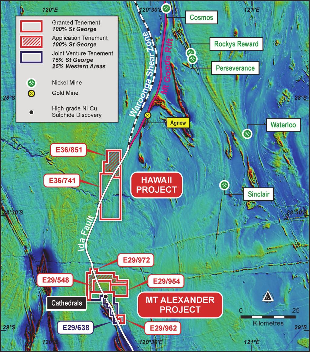 For personal use only ABOUT THE MT ALEXANDER PROJECT The Mt Alexander Project is located 120km south southwest of the Agnew Wiluna belt which hosts numerous world class nickel deposits.