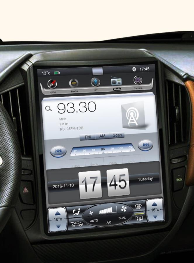 In-vehicle-Infotainment: Display, Voice recognition Radio & Navigation Smartphone applications Electronics