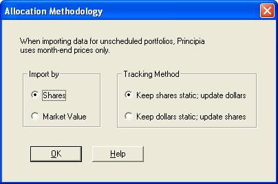 Highlight an investment, then use the buttons at the bottom of the dialog box to Identify, Remove, or Assign Proxies.