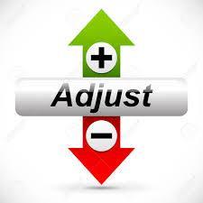 Adjustments Time adjusted cash (TAC) method used for taxes paid with a regular time lag.