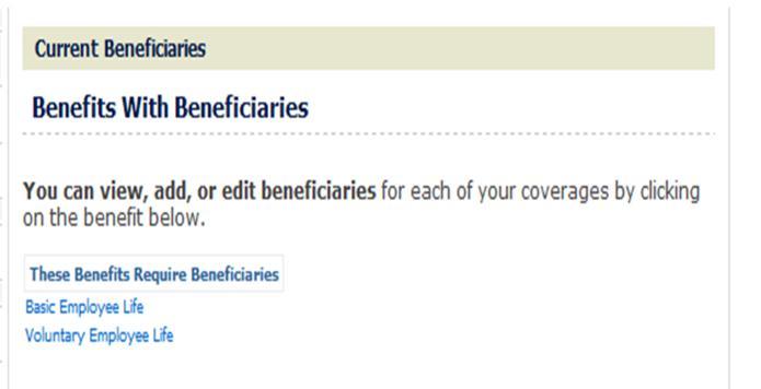 Viewing Your Current Benefits You can view your current benefits anytime Click Current Benefits Confirm Click Printer or PDF icon to print a paper copy of your benefits Changing Your Beneficiary