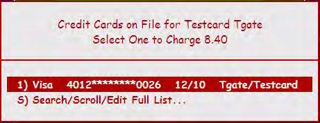 Payment Processing Cards On File Note If you add a Card On File from the Payments window (via F7), then Artisan will assume you also want to use that card for the current sale, and will immediately