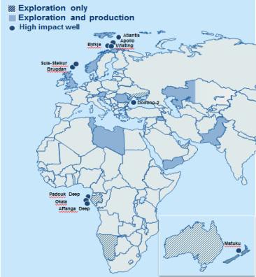 East Abu Dhabi Successful wells in Norway and Romania onshore High-impact drilling in Black