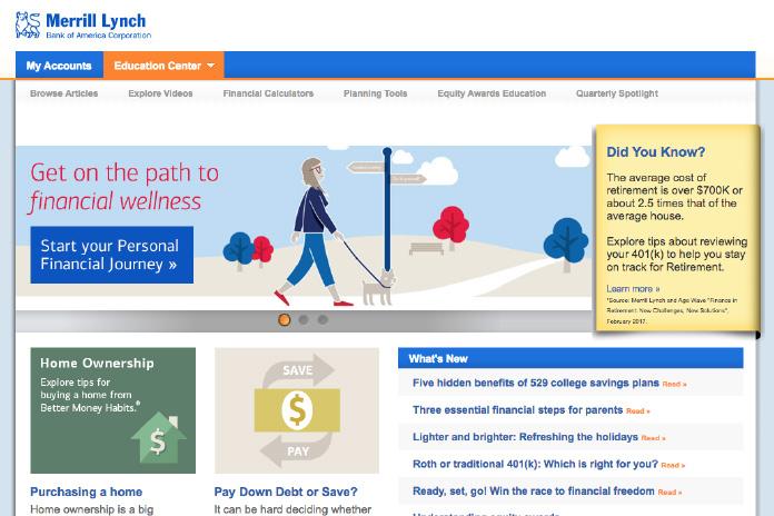 Online Resources for You Take advantage of these online resources from Merrill Lynch to help with your retirement planning.