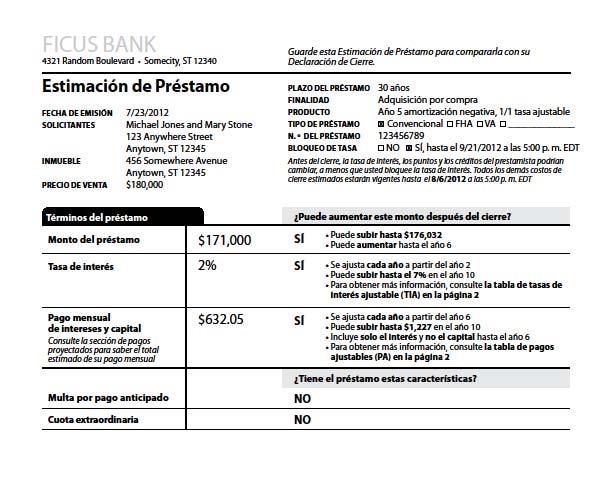 transaction with negative amortization illustrated by form H-24(F), translated into the Spanish language as permitted by 1026.37(o)(5)(ii).