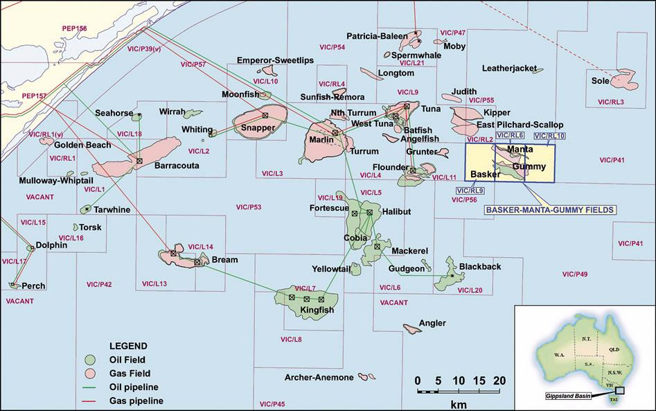Basker-Manta-Gummy Beach 50% Oil Reserves (gross) 1P: 13 mmb 2P: 39 mmb 3P: 77 mmb Contingent Resource