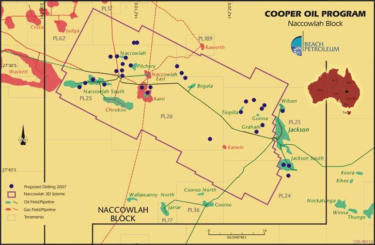 Cooper-Eromanga Basin Cooper Oil Project Naccowlah Block-(Beach 38.