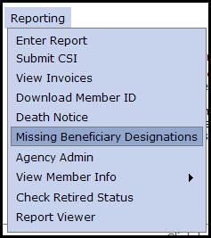 Step 2 The Select Agency box will appear if you have access to multiple agencies. If not, this step will be skipped.