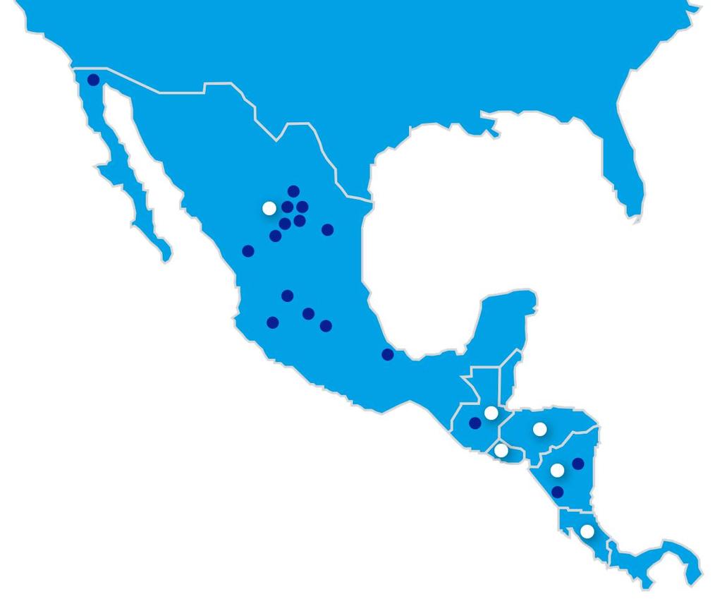 » OUR PRESENCE Presence in 6 countries Mexico, Guatemala, Honduras, El Salvador, Nicaragua and Costa Rica 19 Productions Plants 166 Distribution Centers +550,000 Points of Sale +33,000 Employees