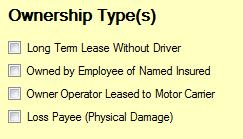 TOPIC A-6 Endorsing A Fleet Automatic Policy (cont.) STEP ACTION 8 Then select Ownership Types and a Contact.