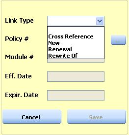 A cross reference type is required to submit a policy to Canal.