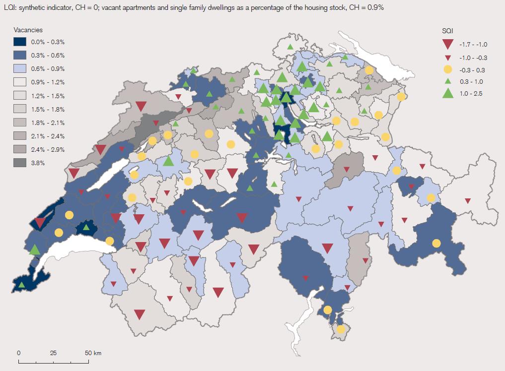 Swiss real estate market Vacancies in the core regions remain low Locational quality and vacancy