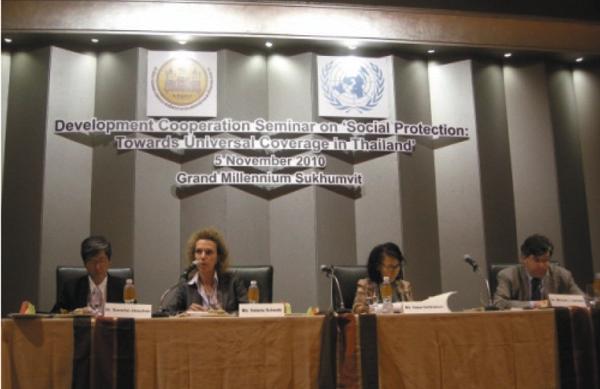 2. Promoting social protection concepts among key stakeholders in Thailand: conferences and capacity development initiatives In November 2010, the UNSPF Joint Team facilitated a Development