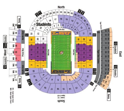 2004 Tiger Stadium Seating Chart In West Upper Deck: Chairbacks seats require a contribution Nonchairback