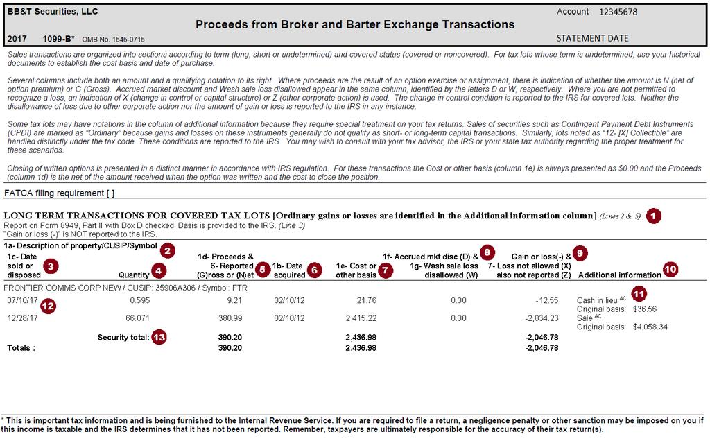 1099-B Proceeds from Broker and Barter Exchange Transactions Proceeds from broker and barter exchange transactions are reported on IRS Form 1099-B Proceeds from Broker and Barter Exchange